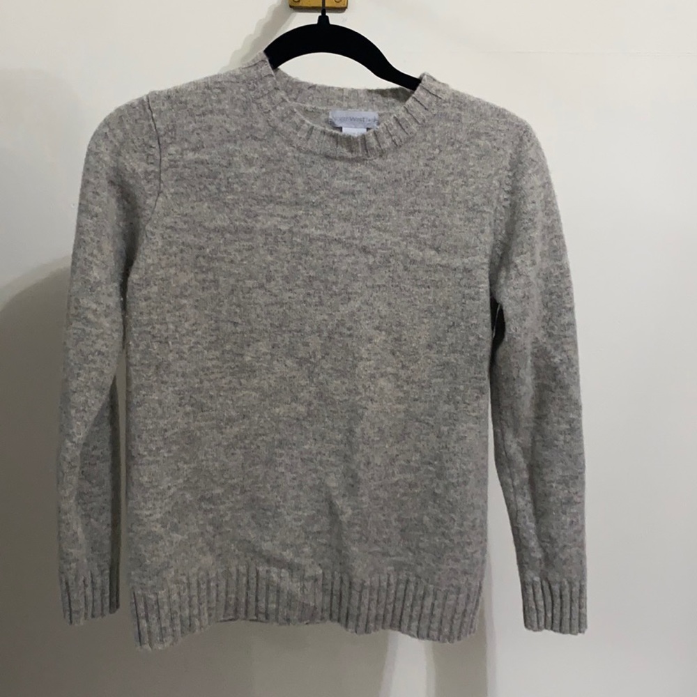 Gray wool sweater